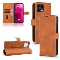 Peněženkové pouzdro Solid hnědé – T Phone 3 Pro | Levné Kryty | Levné Kryty | Levné Kryty