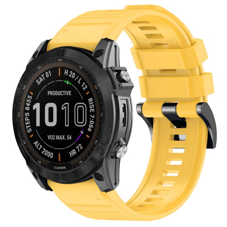Řemínek Solid Wristband žlutý pro hodinky Garmin 22mm | Levné Kryty | Levné Kryty | Levné Kryty
