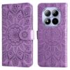 Peněženkové pouzdro Embossing Pattern Slunečnice modré – Xiaomi Redmi Note 15 Pro 4G | Levné Kryty | Levné Kryty | Levné Kryty