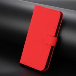 Peněženkové pouzdro Solid červené – Xiaomi Redmi Note 15 Pro+ 5G | Levné Kryty | Levné Kryty | Levné Kryty