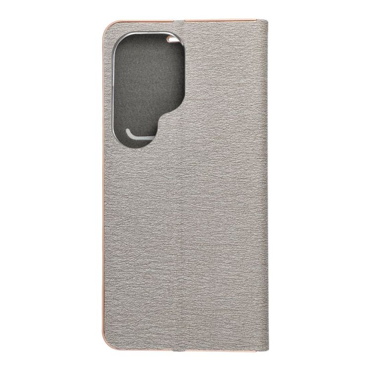 Knížkové pouzdro Luna Book stříbrné – Samsung Galaxy S26 Ultra | Levné Kryty | Levné Kryty | Levné Kryty