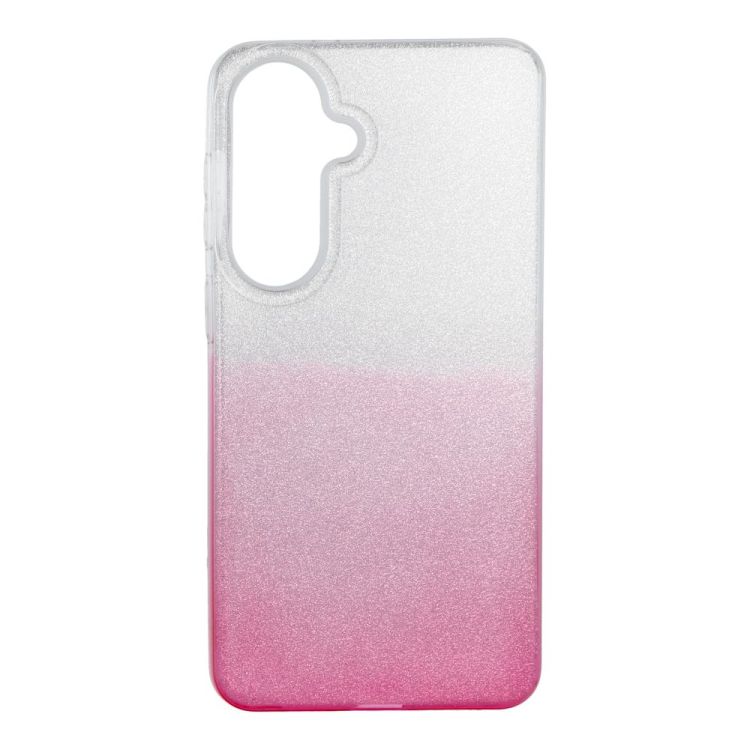 Třpytivý Kryt Forcell Shining transparentno-růžový – Samsung Galaxy S26 | Levné Kryty | Levné Kryty | Levné Kryty