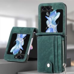 Alternative view of Peněženkové pouzdro Zipper Wallet zelené – Samsung Galaxy Z Flip 5