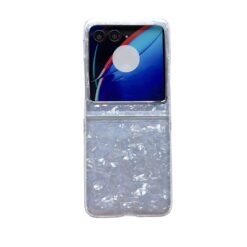 Plastový kryt Pearl case bílý – Motorola Razr 40 Ultra