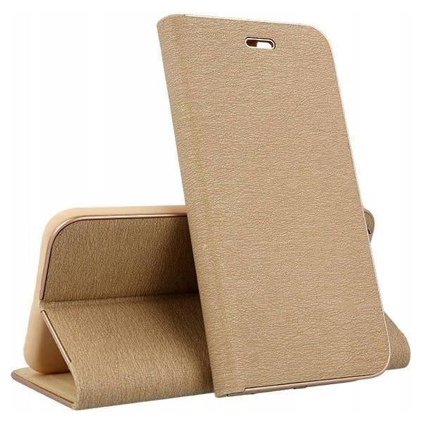 Knížkové pouzdro Luna Book zlaté – Samsung Galaxy A57 | Levné Kryty | Levné Kryty | Levné Kryty