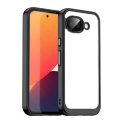Ochranný kryt Colorful Acrylic case černý – Google Pixel 10a