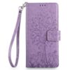 Peněženkové pouzdro Embossing Pattern Strom růžové – Xiaomi 17 Ultra | Levné Kryty | Levné Kryty | Levné Kryty
