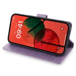 Alternative view of Peněženkové pouzdro Embossing Pattern Strom case fialové – Xiaomi 17 Ultra