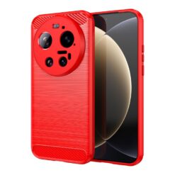 Zadní kryt Carbon červený – Xiaomi 17 Ultra