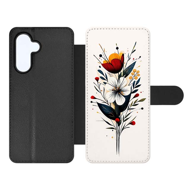 Knížkové pouzdro Creative Case 46 Kytice – Samsung Galaxy A17 5G | Levné Kryty | Levné Kryty | Levné Kryty