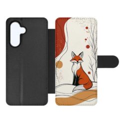 Knížkové pouzdro Creative Case 58 Liška – Samsung Galaxy A56 | Levné Kryty | Levné Kryty | Levné Kryty