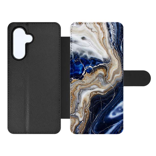 Knížkové pouzdro Creative Case 79 Mramor modrý – Samsung Galaxy A17 5G | Levné Kryty | Levné Kryty | Levné Kryty