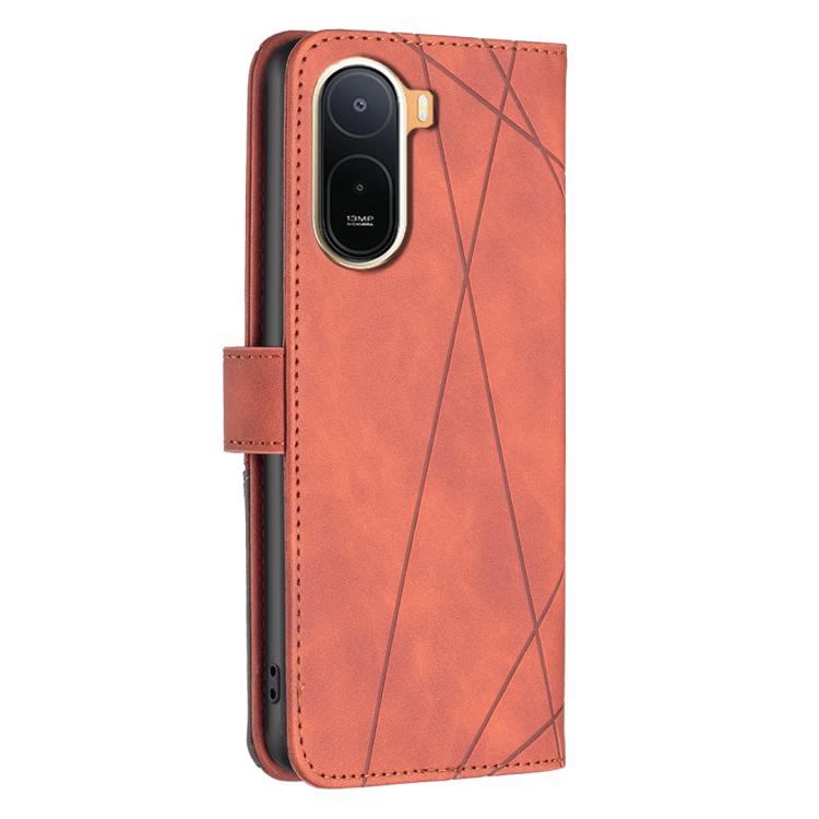 Knížkové pouzdro Rhombus hnědé – Xiaomi Redmi A7 Pro | Levné Kryty | Levné Kryty | Levné Kryty