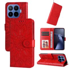 Alternative view of Peněženkové pouzdro Embossing Pattern Slunečnice červené – Xiaomi 17T Pro