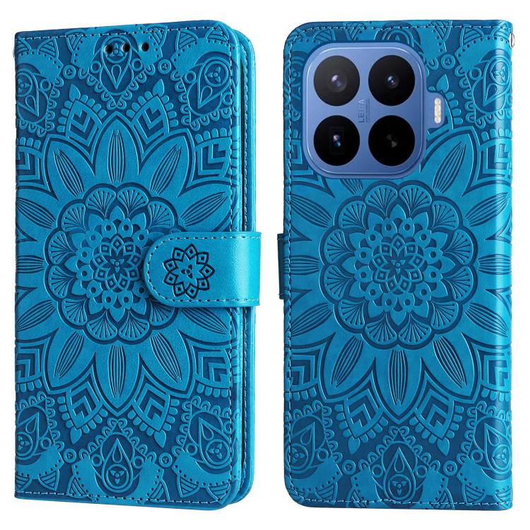 Peněženkové pouzdro Embossing Pattern Slunečnice modré – Xiaomi 17T Pro | Levné Kryty | Levné Kryty | Levné Kryty