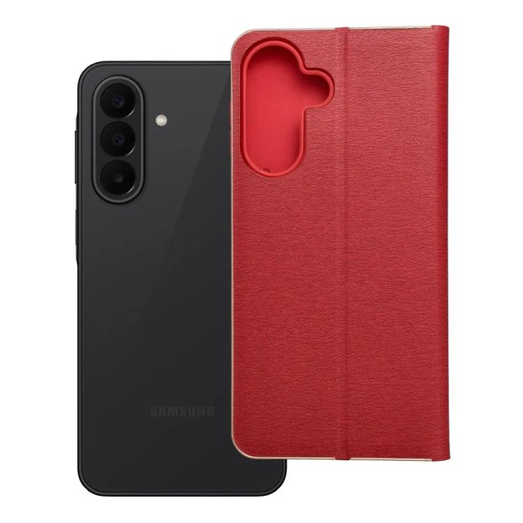 Knížkové pouzdro Luna Book červené – Samsung Galaxy A27 5G | Levné Kryty | Levné Kryty | Levné Kryty