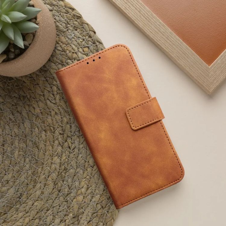 Knížkové pouzdro Smart Velvet hnědé – Samsung Galaxy A27 5G | Levné Kryty | Levné Kryty | Levné Kryty