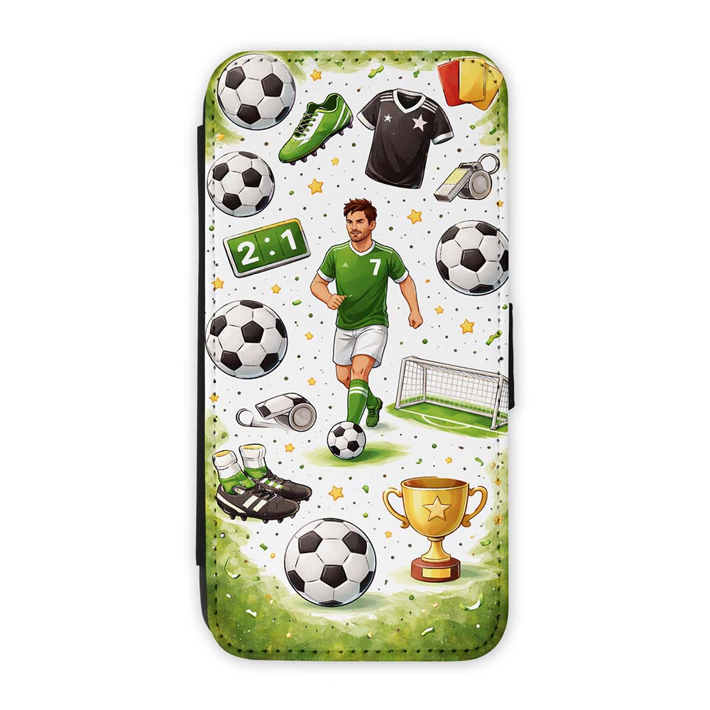 Knížkové pouzdro Creative Case 05 Fotbal – Samsung Galaxy A12 | Levné Kryty | Levné Kryty | Levné Kryty