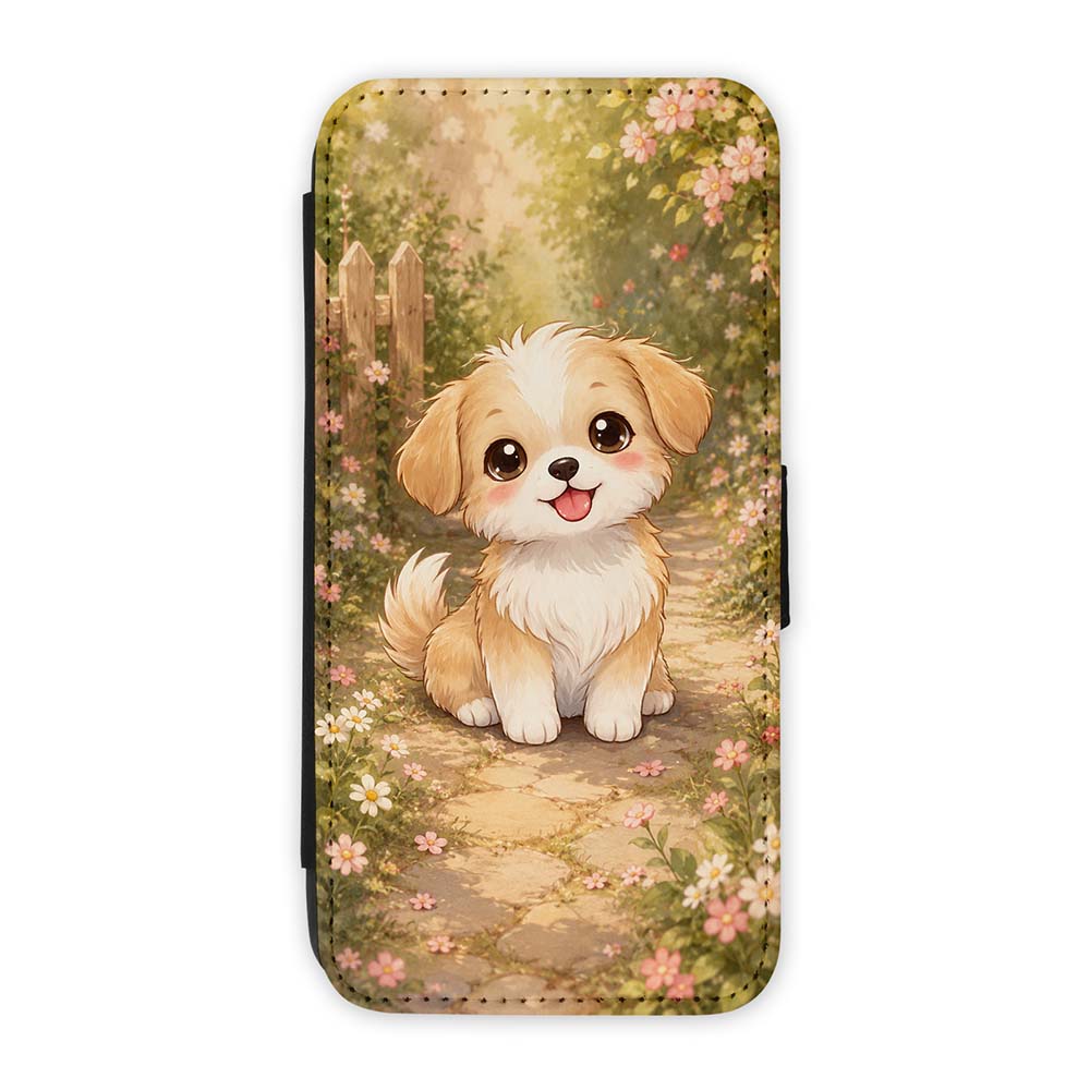 Knížkové pouzdro Creative Case 12 Pejsek – Samsung Galaxy A12 | Levné Kryty | Levné Kryty | Levné Kryty