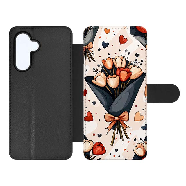 Knížkové pouzdro Creative Case 55 Kytice tulipánů – Samsung Galaxy A37 | Levné Kryty | Levné Kryty | Levné Kryty