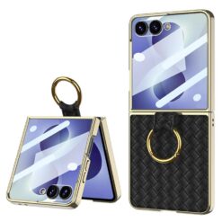 Kryt GKK Weave Texture Case černý – Samsung Galaxy Z Flip 8