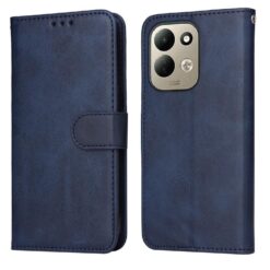 Peněženkové pouzdro Classic Leather case modré – Xiaomi Redmi 17