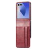 Peněženkové pouzdro Storm Leather case růžové – Samsung Galaxy Z Flip 8 | Levné Kryty | Levné Kryty | Levné Kryty