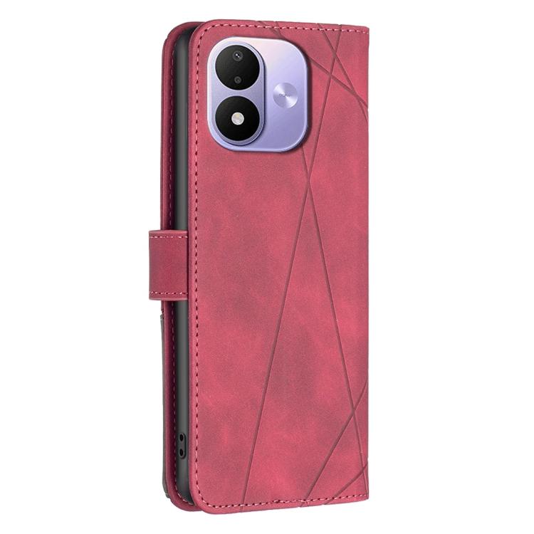 Knížkové pouzdro Rhombus červené – Xiaomi Redmi Note 17 / Redmi Note 17 5G | Levné Kryty | Levné Kryty | Levné Kryty