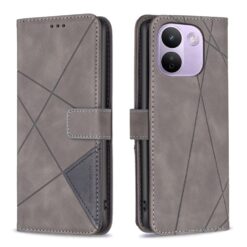 Knížkové pouzdro Rhombus šedé – Xiaomi Redmi Note 17 Pro Max | Levné Kryty | Levné Kryty | Levné Kryty