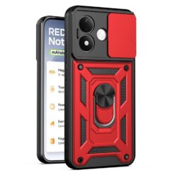 Odolný kryt CamCover Armor červený – Xiaomi Redmi Note 17 Pro 5G