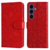 Peněženkové pouzdro Embossing Pattern Slunečnice modré – Samsung Galaxy S26 FE | Levné Kryty | Levné Kryty | Levné Kryty