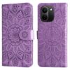 Peněženkové pouzdro Embossing Pattern Slunečnice modré – Xiaomi Redmi Note 17 Pro Max | Levné Kryty | Levné Kryty | Levné Kryty