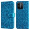 Peněženkové pouzdro Embossing Pattern Slunečnice červené – Xiaomi Redmi Note 17 Pro Max | Levné Kryty | Levné Kryty | Levné Kryty
