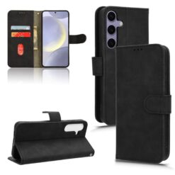 Peněženkové pouzdro Solid černé – Samsung Galaxy S26 FE | Levné Kryty | Levné Kryty | Levné Kryty