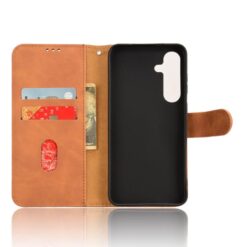 Peněženkové pouzdro Solid hnědé – Samsung Galaxy S26 FE | Levné Kryty | Levné Kryty | Levné Kryty