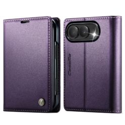 Knížkové pouzdro CaseMe Case fialové – Apple iPhone Duo