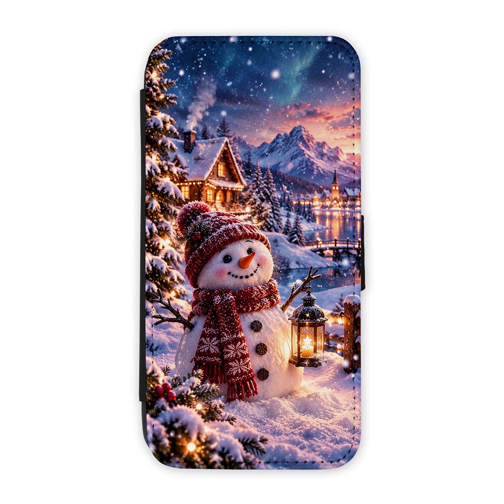 Knížkové pouzdro Creative Case 96 Sněhulák – Samsung Galaxy A57 | Levné Kryty | Levné Kryty | Levné Kryty