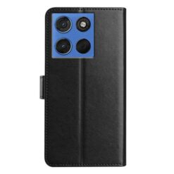 Peněženkové pouzdro Solid černé – Motorola Moto G57 / Moto G57 Power / Moto G67 Power | Levné Kryty | Levné Kryty | Levné Kryty