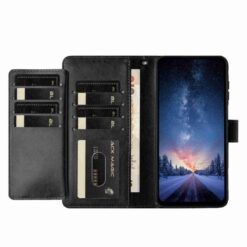 Peněženkové pouzdro Solid černé – Motorola Moto G57 / Moto G57 Power / Moto G67 Power | Levné Kryty | Levné Kryty | Levné Kryty