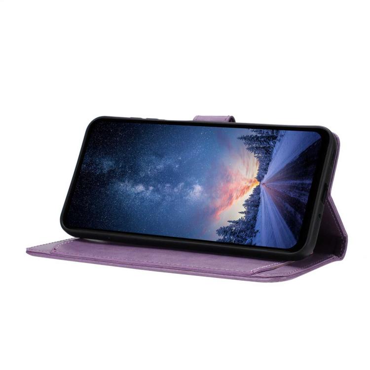 Peněženkové pouzdro Solid fialové – Motorola Moto G57 / Moto G57 Power / Moto G67 Power | Levné Kryty | Levné Kryty | Levné Kryty